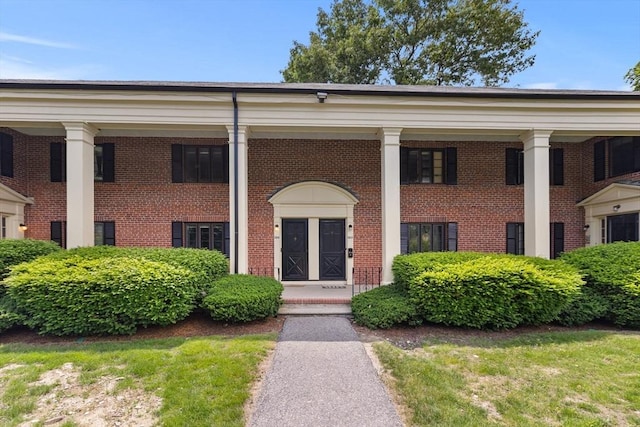 358 Lexington St Unit 358, Watertown, MA 02472 - property entrance featuring brick siding