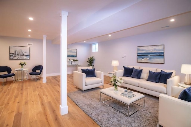 533 Woods Hole Rd Unit B102, Falmouth, MA 02543 - living room with light hardwood / wood-style floors