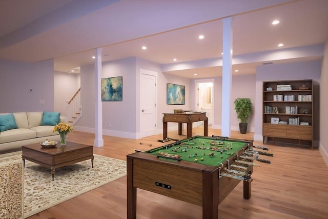 533 Woods Hole Rd Unit B102, Falmouth, MA 02543 - rec room featuring light hardwood / wood-style floors