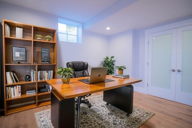 533 Woods Hole Rd Unit B102, Falmouth, MA 02543 - home office with light hardwood / wood-style flooring