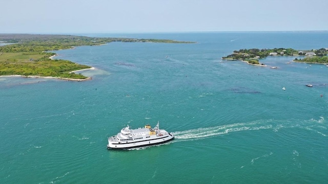 533 Woods Hole Rd Unit B102, Falmouth, MA 02543 - drone / aerial view with a water view