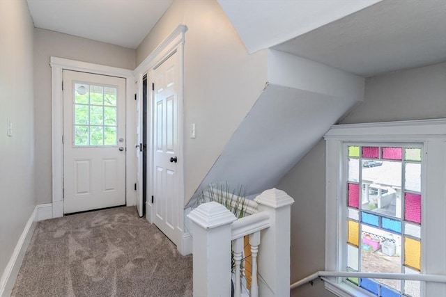 33-35 Claremont St, Springfield, MA 01108 - doorway to outside with carpet and baseboards