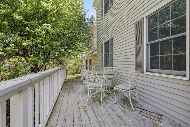 89 Brush Hill Rd, Sherborn, MA 01770 - wooden deck with outdoor dining space