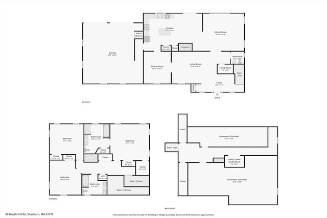 89 Brush Hill Rd, Sherborn, MA 01770 - view of layout