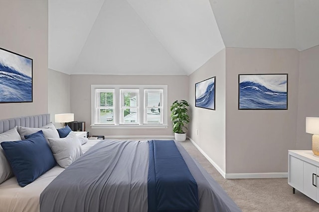 50 Switzer Ave, Springfield, MA 01109 - bedroom featuring light colored carpet and vaulted ceiling