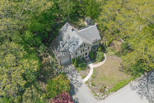 view from above of property