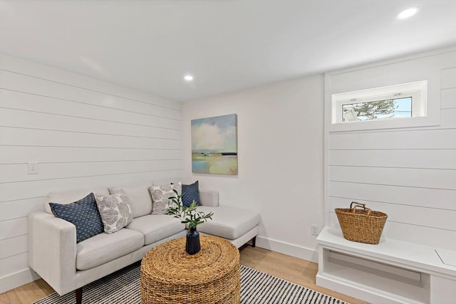 33 Dexter Ave, Sandwich, MA 02563 - living area with light wood-style floors, recessed lighting, and baseboards