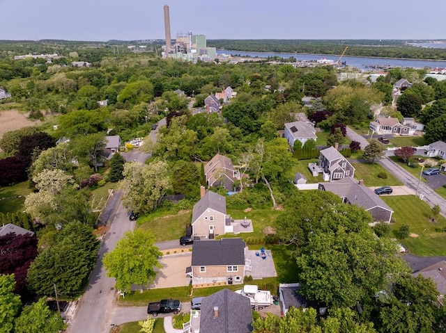 33 Dexter Ave, Sandwich, MA 02563 - aerial overview of property's location with a large body of water