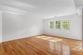 empty room with wood finished floors