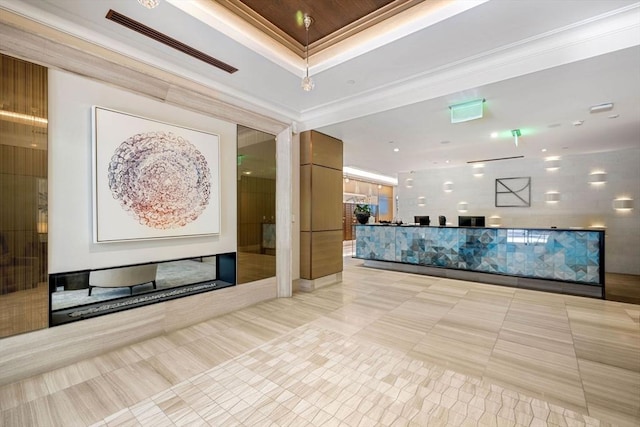 reception with visible vents