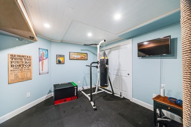 view of exercise room