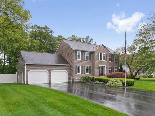 48 Twin Brook Ln, Taunton, MA 02780 - colonial inspired home featuring an attached garage and driveway