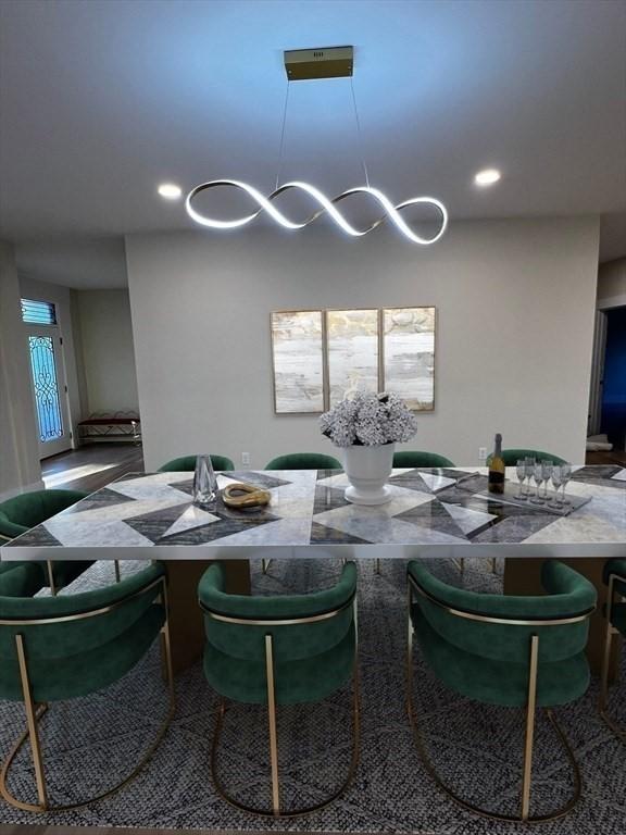 1 Harvard Ave, Burlington, MA 01803 - dining area featuring recessed lighting