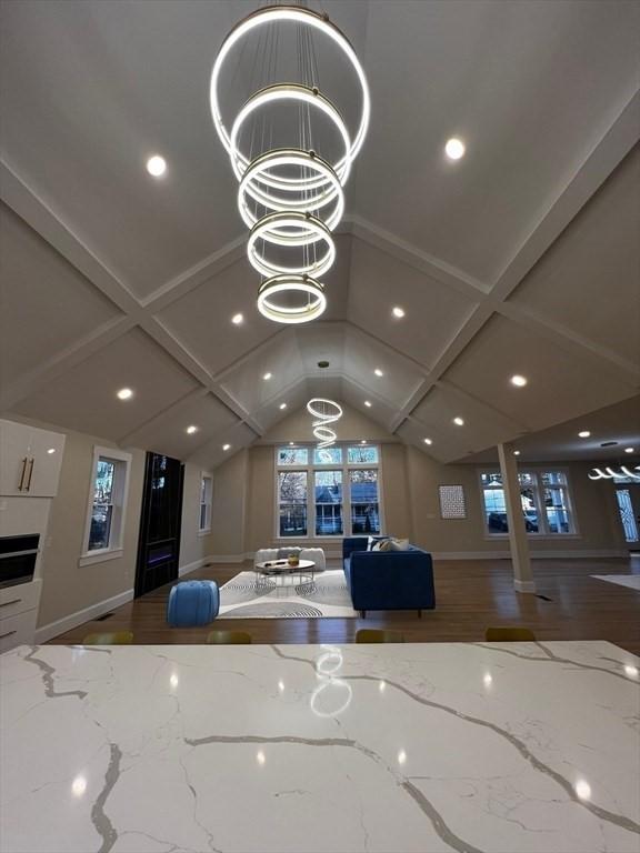 1 Harvard Ave, Burlington, MA 01803 - lobby with recessed lighting and vaulted ceiling