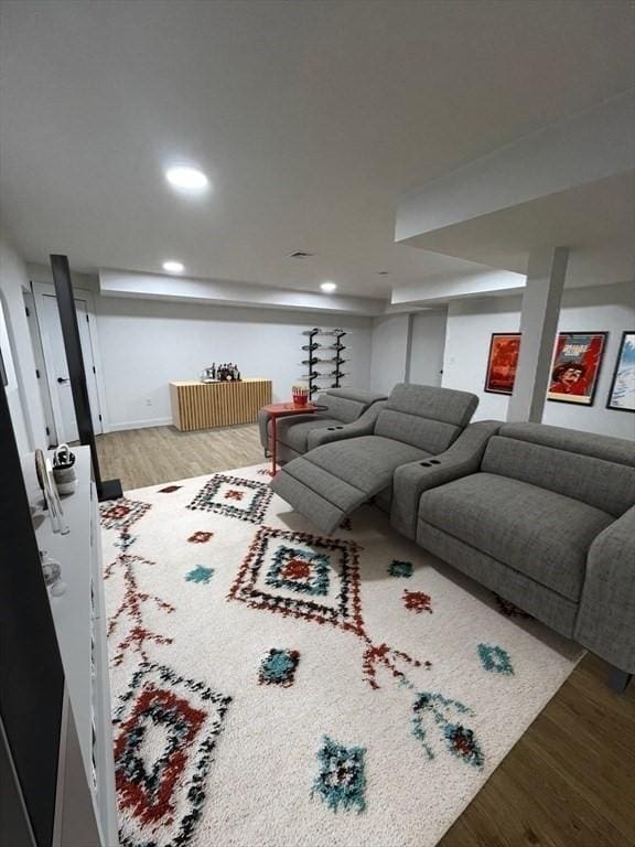 1 Harvard Ave, Burlington, MA 01803 - living room with wood finished floors and recessed lighting