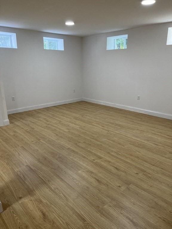1 Harvard Ave, Burlington, MA 01803 - basement featuring light wood-style flooring and recessed lighting