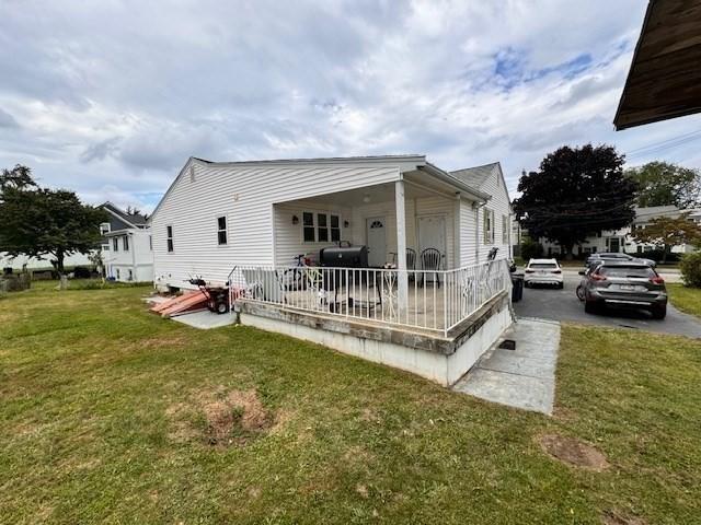 139 Westmoor Rd, Boston, MA 02132 - view of property exterior featuring a yard