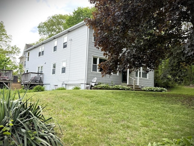 11 Park Rd, Webster, MA 01570 - back of house featuring a lawn and a deck