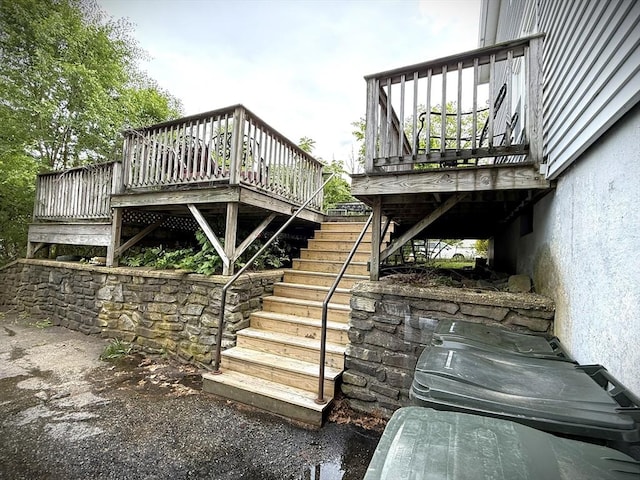 11 Park Rd, Webster, MA 01570 - wooden deck featuring stairway