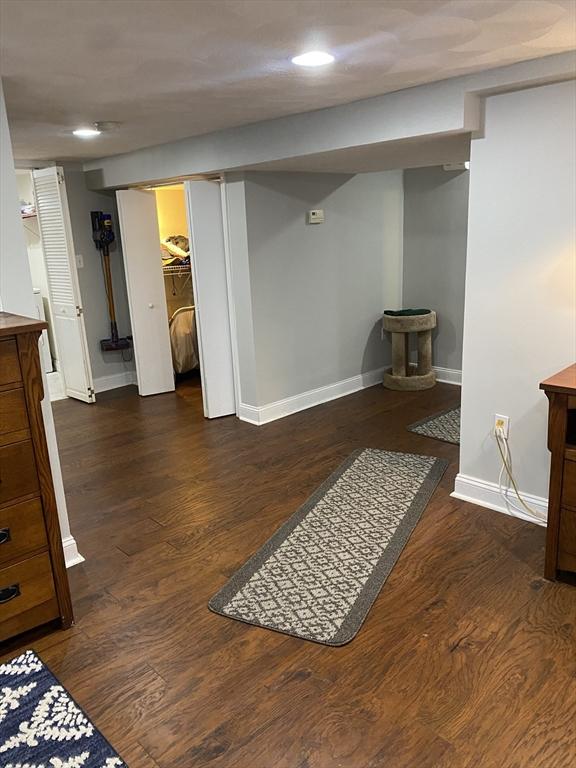 876 Shirley Unit 1, Winthrop, MA 02152 - finished basement featuring recessed lighting and wood finished floors