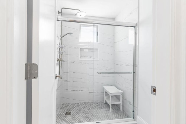 1 Marlin Rd, Boston, MA 02132 - bathroom with a marble finish shower