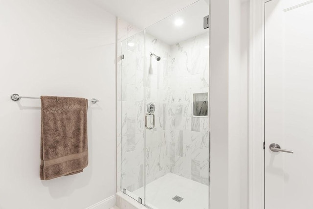 1 Marlin Rd, Boston, MA 02132 - full bath with a shower stall and recessed lighting