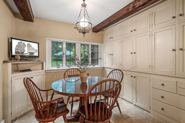 170 Atlantic Ave, Swampscott, MA 01907 - dining area with beam ceiling