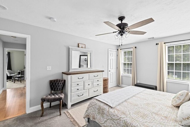 111 Spruce St, Middleboro, MA 02346 - bedroom with baseboards and a ceiling fan