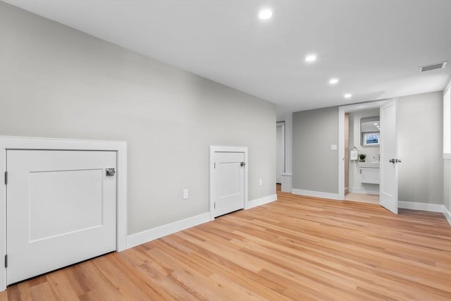 interior space featuring light hardwood / wood-style flooring