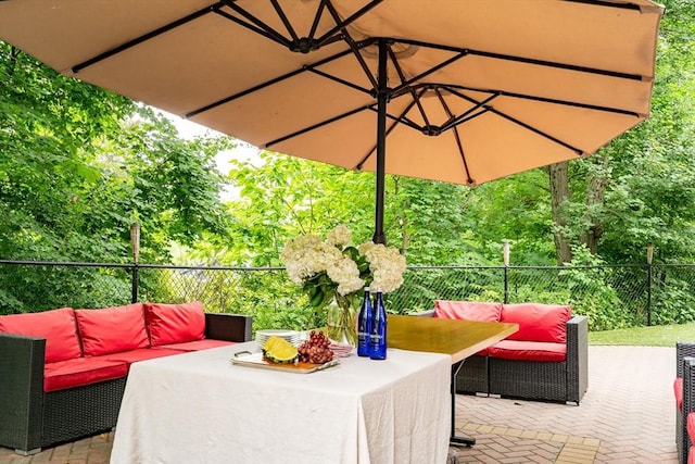 10-12 Spring Rd, Arlington, MA 02476 - view of patio featuring an outdoor hangout area