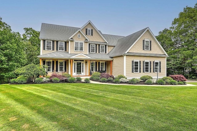 19 Mulberry Ln, Franklin, MA 02038 - colonial home featuring covered porch and a front lawn