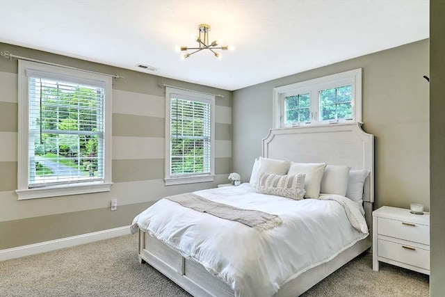 19 Mulberry Ln, Franklin, MA 02038 - bedroom with carpet, a chandelier, and baseboards