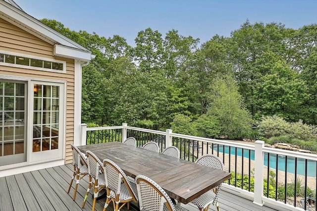 19 Mulberry Ln, Franklin, MA 02038 - deck featuring an outdoor pool and outdoor dining space