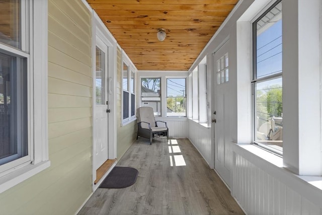 view of sunroom