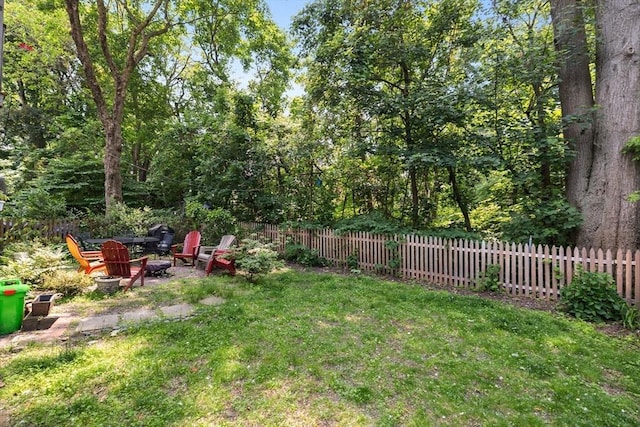 63-65 Brookley Rd Unit 3, Boston, MA 02130 - view of yard with a fire pit