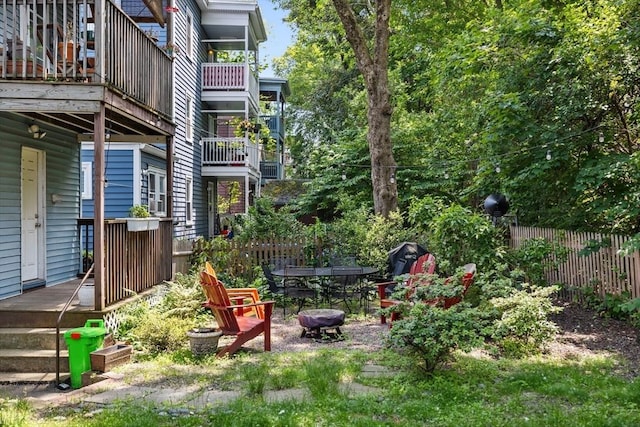 63-65 Brookley Rd Unit 3, Boston, MA 02130 - view of yard featuring a wooden deck