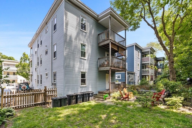 63-65 Brookley Rd Unit 3, Boston, MA 02130 - back of property with a balcony