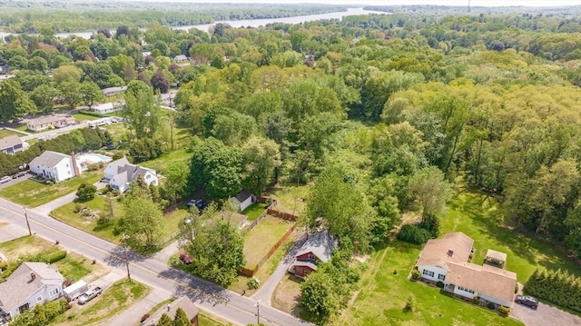 164 Leonard St, Agawam, MA 01001 - aerial view of property and surrounding area with a heavily wooded area, a large body of water, and nearby suburban area