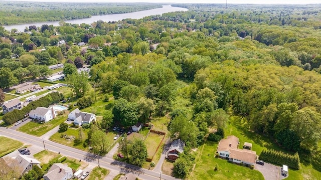 164 Leonard St, Agawam, MA 01001 - aerial overview of property's location featuring a forest and a large body of water