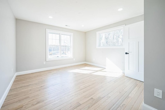 1 Falcon Dr, Shrewsbury, MA 01545 - empty room featuring plenty of natural light, light wood-style floors, and recessed lighting