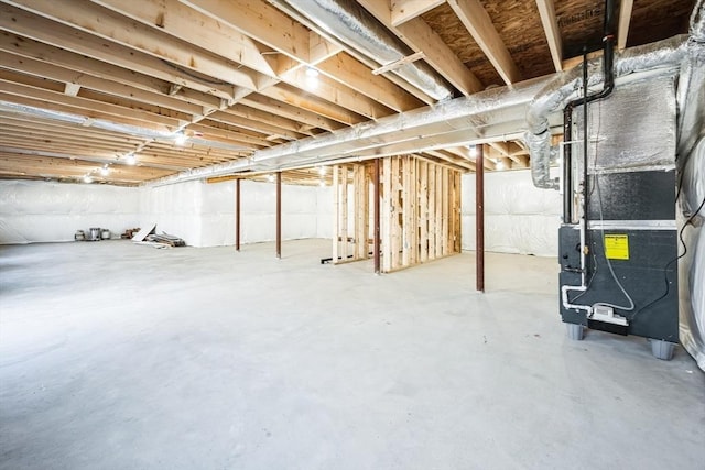 1 Falcon Dr, Shrewsbury, MA 01545 - unfinished basement with heating unit