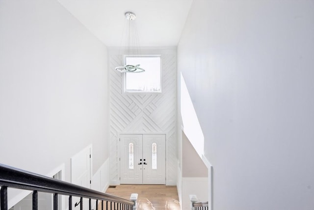 1 Falcon Dr, Shrewsbury, MA 01545 - foyer featuring a high ceiling, light wood-style floors, stairs, and plenty of natural light