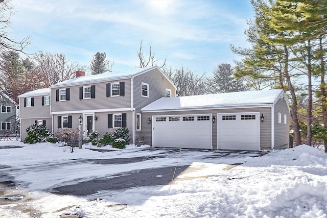 view of front of house featuring a garage