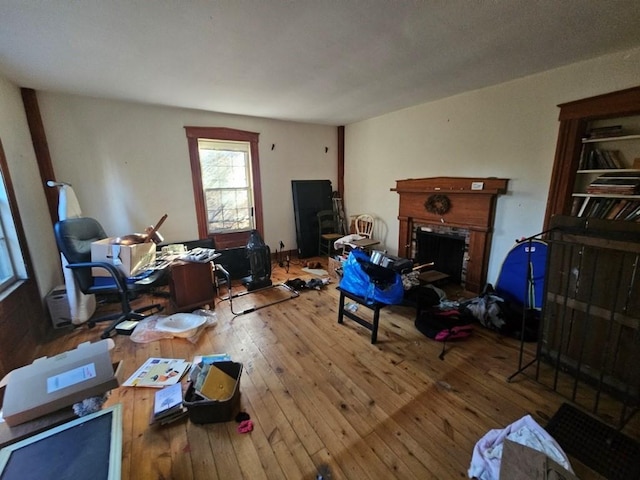 interior space with wood-type flooring