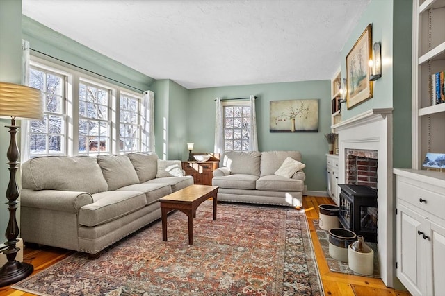 living room featuring hardwood / wood-style floors