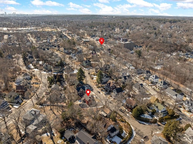 birds eye view of property