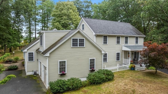 view of rear view of property