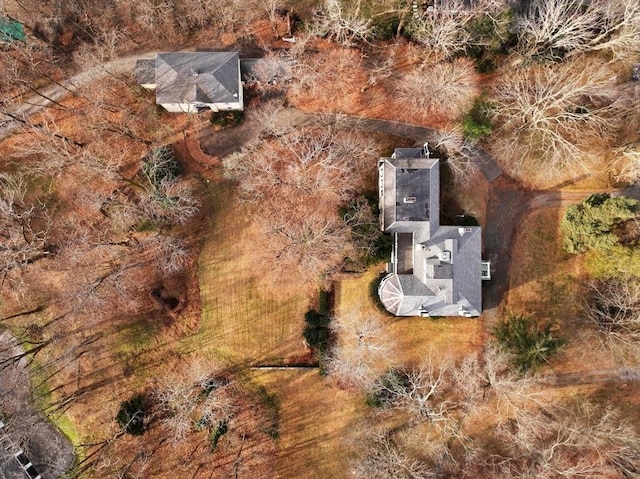 view from above of property