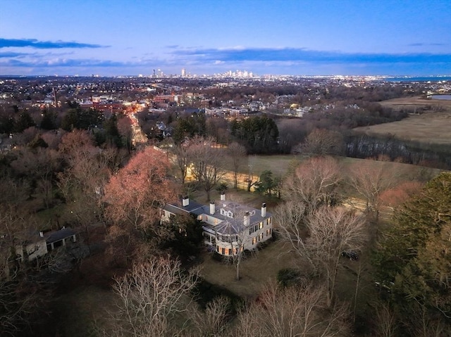 aerial overview of property's location