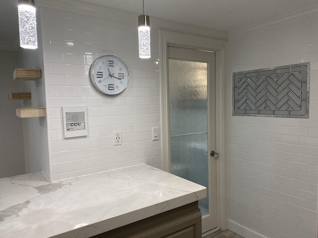 210 Hillside Ave Unit 37, Needham, MA 02494 - bathroom featuring ornamental molding and vanity